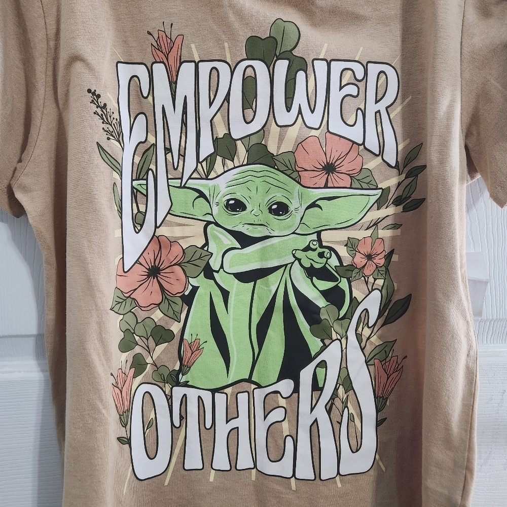 NWT Star Wars Yoda Empower Others inspire floral positivity hippie women XXL - Picture 2 of 5